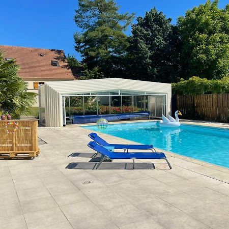 Rosny-sur-Seine L'Annexe- Guest House Avec Piscine Studio Avec Coin Chambre المظهر الخارجي الصورة